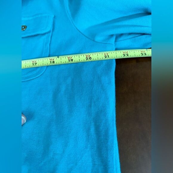 Land’s End Roll Up Sleeve Button Up Blouse MP - Picture 9 of 12